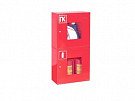 Шкаф пожарный ШПКО-12УН (ШПК-320-21-Н НОК) 1300х540х230 мм, для двух рукавов, навесной открытый Красный