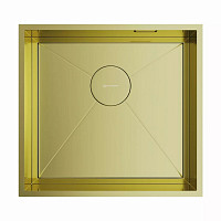 Мойка Omoikiri Kasen 48-26 INT LG 4997057, 480х450, 1 чаша, нержавеющая сталь, светлое золото от Водопад  фото 1
