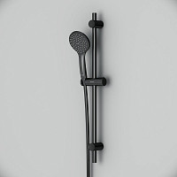 Душевая стойка Am.Pm Gem F0190022, с ручным душем, чёрная от Водопад  фото 5