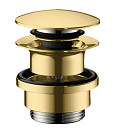 Донный клапан для раковины Hansgrohe 50100990 Push-Open полированное золото