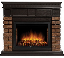 Портал ElectroLux Firelight Bricks Wood 25 НС-1287017 камень темный, шпон венге от Водопад  фото 2