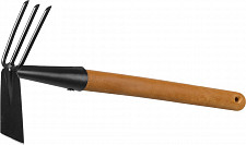 Мотыга-рыхлитель Grinda ProLine 421517 113х100х575 мм, 3 зубца, деревянная ручка от Водопад  фото 1