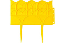 Декоративный бордюр Grinda  422223-Y 14х310 см, для цветников,желтый от Водопад  фото 1