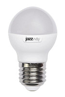 Лампа светодиодная JazzWay PLED-SP, 2859631A, 9 Вт, G45 шар 3000 К, теплый белый, E 27, 820 Лм