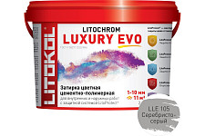 Затирка LITOCHROM LUXURY EVO, цвет LLE 105 серебристо-серый от Водопад  фото 1