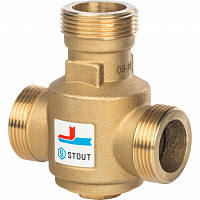 Клапан термостатический Stout SVM-0030-325504 смесительный G 1” 1/4 НР 55°С от Водопад  фото 1
