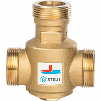 Клапан термостатический Stout SVM-0030-325504 смесительный G 1” 1/4 НР 55°С от Водопад  фото 2
