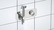 Гигиенический душ D&K Bayern Alfeld DA1484501 со смесителем, встраиваемый, хром от Водопад  фото 2