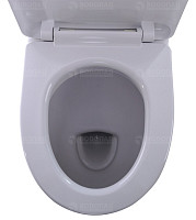 Унитаз-компакт Sanita Идеал WC.CC/Ideal/2-DM/WHT.G/S1 Комфорт белый S1 с сиденьем микролифт от Водопад  фото 2