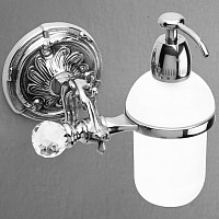 Дозатор жидкого мыла Art&Max Barocco Crystal AM-1788-Cr-C подвесной, хром от Водопад  фото 3