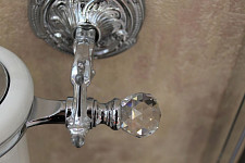 Дозатор жидкого мыла Art&Max Barocco Crystal AM-1788-Cr-C подвесной, хром от Водопад  фото 4