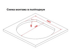 Акриловая ванна Gemy G9053 O 185х162х74 с гидромассажем и аэромассажем от Водопад  фото 5