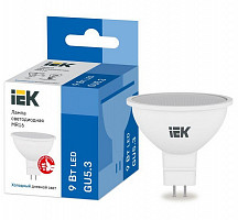 Лампа светодиодная IEK LLE-MR16-9-230-65-GU5, MR16 софит 9 Вт, 6500 К, GU 5.3 от Водопад  фото 1