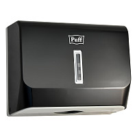 Диспенсер бумажных полотенец Puff-5130Bl 1402.004 черный, ABS-пластик от Водопад  фото 1