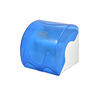Диспенсер туалетной бумаги Puff-7105 1402.105 малый, синий, пластиковый, 14,5х15,5х14,4 см от Водопад  фото 2