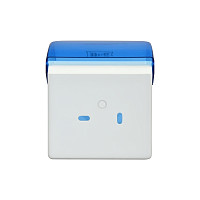 Диспенсер туалетной бумаги Puff-7105 1402.105 малый, синий, пластиковый, 14,5х15,5х14,4 см от Водопад  фото 3