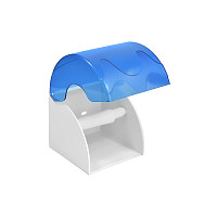 Диспенсер туалетной бумаги Puff-7105 1402.105 малый, синий, пластиковый, 14,5х15,5х14,4 см от Водопад  фото 4