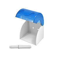 Диспенсер туалетной бумаги Puff-7105 1402.105 малый, синий, пластиковый, 14,5х15,5х14,4 см от Водопад  фото 5