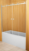 Шторка для ванны Avek Gold CX 10443/6, 1800х1500, прозрачное стекло 6мм, профиль хром от Водопад  фото 1