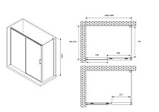 Душевой уголок Abber Komfort AG93160-S92 160х90х200, стекло прозрачное, профиль хром от Водопад  фото 3