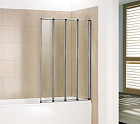 Шторка RGW Screens SC-23 для ванны 1000х1500, профиль хром, стекло прозрачное