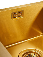 Мойка Paulmark Klein PM202344-BG, 230х440, брашированное золото от Водопад  фото 2