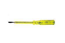 Отвертка индикаторная Курс 56502, желтая ручка 100 - 500 В, 190 мм от Водопад  фото 1