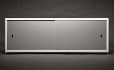 Экран под ванну A-Screen 4 дверцы, алюминий 1701-2000 мм, высота до 650 мм, белый / серый / черный профиль от Водопад  фото 1