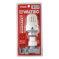 Комплект Valtec клапан + термоголовка 1/2" ВР-НР прямой от Водопад  фото 1