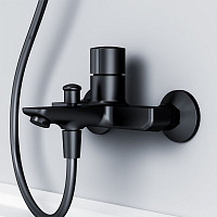 Смеситель для ванны и душа Am.Pm X-Joy TouchReel F85A10522 черный от Водопад  фото 4
