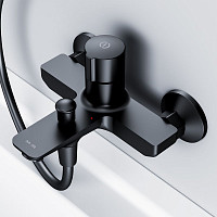 Смеситель для ванны и душа Am.Pm X-Joy TouchReel F85A10522 черный от Водопад  фото 5