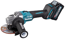 Угловая шлифмашина Makita GA005GM201 125мм, 40В, 2х4АчLi-ion, 8500об\м, 2.8-3.3кг от Водопад  фото 1