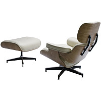Кресло Bradex Eames Lounge Chair и оттоманка Eames Lounge Chair бежевые от Водопад  фото 2
