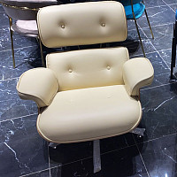 Кресло Bradex Eames Lounge Chair и оттоманка Eames Lounge Chair бежевые от Водопад  фото 5