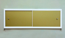 Экран под ванну A-Screen 3 дверцы, золото 1501-1700 мм, высота до 650 мм, белый / серый / черный профиль от Водопад  фото 1