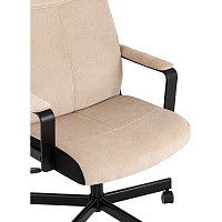 Кресло руководителя Stool Group TopChairs ST-DOMINGO спинка и сиденье песочная ткань Light-21, крестовина метал от Водопад  фото 2