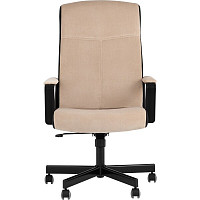Кресло руководителя Stool Group TopChairs ST-DOMINGO спинка и сиденье песочная ткань Light-21, крестовина метал от Водопад  фото 3