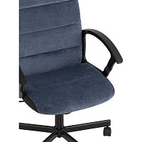 Кресло компьютерное Stool Group TopChairs ST-TRACER спинка и сиденье темно-синяя ткань Light-27, крестовина металл от Водопад  фото 2