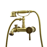 Смеситель для ванны с душем Bronze de Luxe Windsor 10419 бронза от Водопад  фото 1