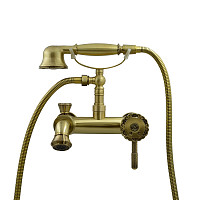 Смеситель для ванны с душем Bronze de Luxe Windsor 10419 бронза от Водопад  фото 2