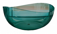 Ванна прозрачная Abber AT9705Aquamarin 1500х1500х646 мм, из полиэфирной смолы, цвет бирюзовый от Водопад  фото 1