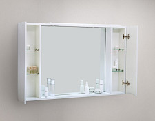 Шкаф Belbagno Marino MARINO-SPC-1000/750-2A-BL-P 1000мм, зеркальный подвесной, 2 распашные двери, цвет Bianco Lucido от Водопад  фото 1