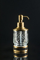 Дозатор жидкого мыла Boheme Royal Cristal 10929-BR настольный, бронза от Водопад  фото 2