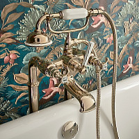 Смеситель для ванны с душем Jacob Delafon Cleo 1889 E24314-BGG напольный, золото глянец от Водопад  фото 2
