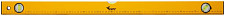 Уровень Курс Лайт 18014 3 глазка, желтый корпус, шкала 800 мм от Водопад  фото 1