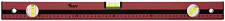 Уровень Курс Оптима 18023 3 глазка, красный корпус, фрезерованная рабочая грань, шкала  600 мм от Водопад  фото 1