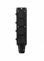 Розетка (колодка) PROconnect 111-114-4 штепсельная четырехместная влагозащищенная 2P+PE 230V, 16 А, IP44 каучук от Водопад  фото 3