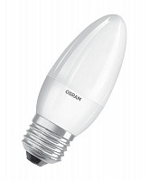 Лампа светодиодная Osram LED Value LVCLB75 10SW/865, 4058075579590, 10 Вт, свеча матовая, E 27, 10х1 от Водопад  фото 1