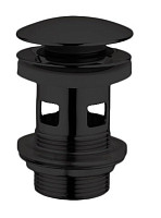 Сливное устройство для раковины Zeegres 92603014 с отверстием для перелива, черный матовый от Водопад  фото 1