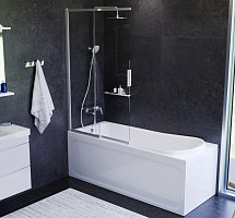 Набор AM.PM Like W80ASET-170SL: ванна 170х70, каркас, со шторкой, душевая система от Водопад  фото 3